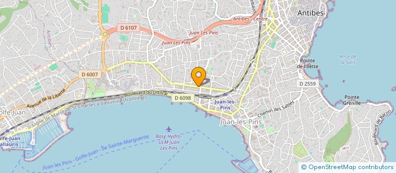 localisation de l'entreprise SCI BANNINGER à ANTIBES