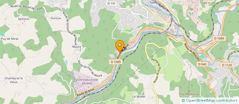 localisation de l'entreprise SCI BANVILLE 2  TULLE