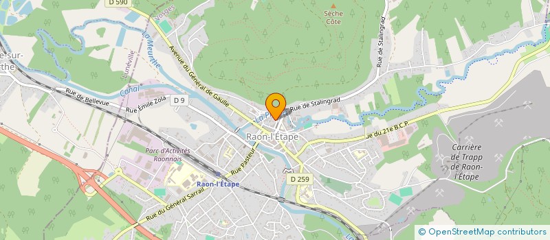 localisation de l'entreprise SCI BANZET  RAON-L'ETAPE