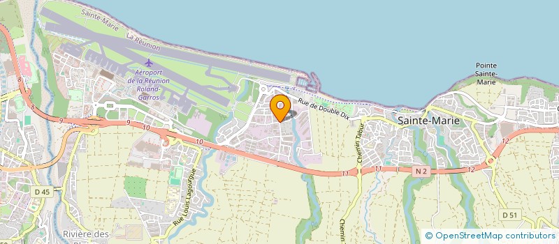 localisation de l'entreprise SCI BAOBAB  SAINTE-MARIE