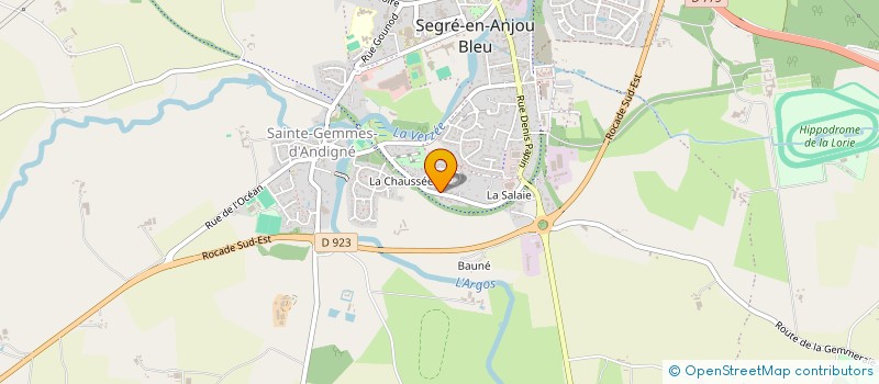 localisation de l'entreprise SCI BAP à SEGRE-EN-ANJOU BLEU