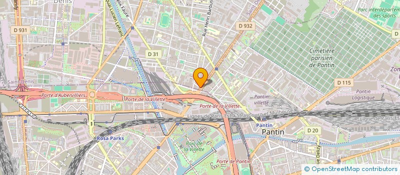 localisation de l'entreprise SCI BAP  AUBERVILLIERS