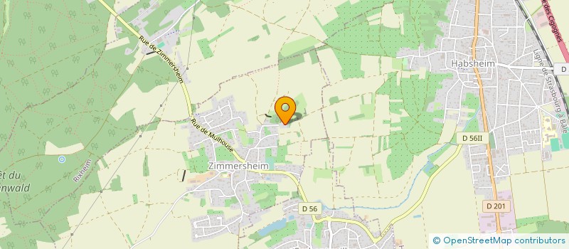 localisation de l'entreprise SCI BAPAH  ZIMMERSHEIM