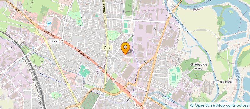 localisation de l'entreprise SCI BAPAUME  ROANNE