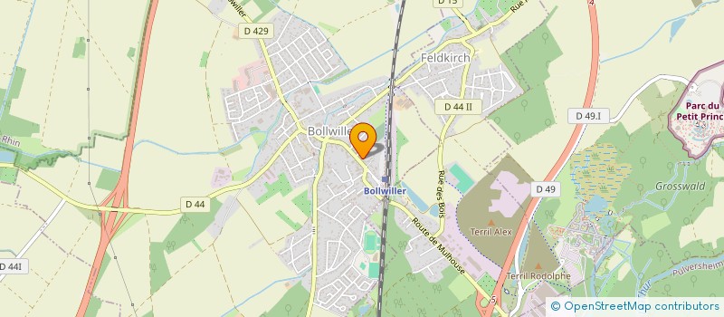 localisation de l'entreprise SCI BAPAUME  BOLLWILLER