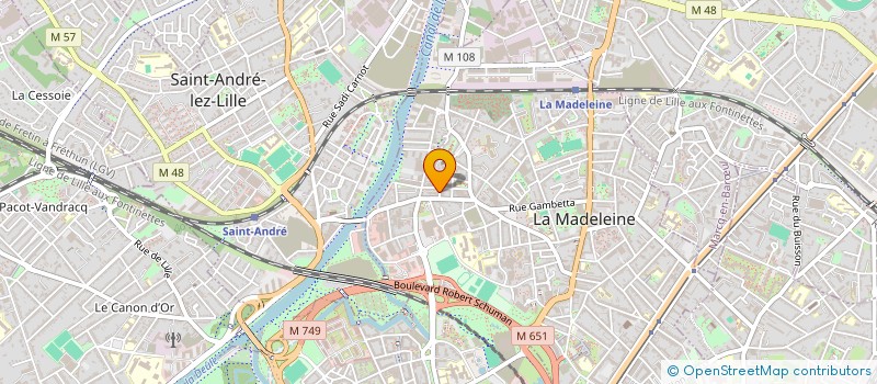 localisation de l'entreprise SCI BAPAUME à LA MADELEINE