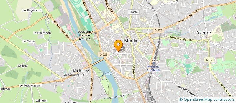 localisation de l'entreprise SCI BAPE03 à MOULINS