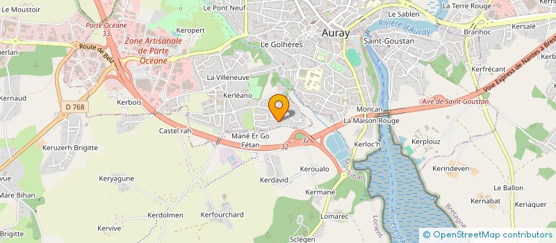 localisation de l'entreprise SCI BAPI à AURAY
