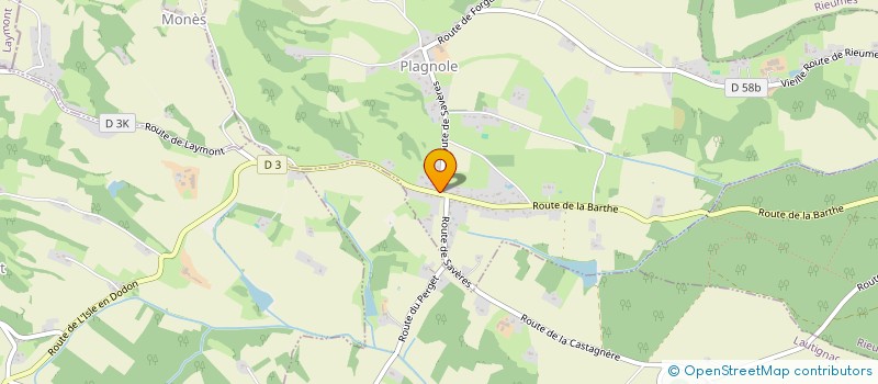 localisation de l'entreprise SCI BAPOU  PLAGNOLE