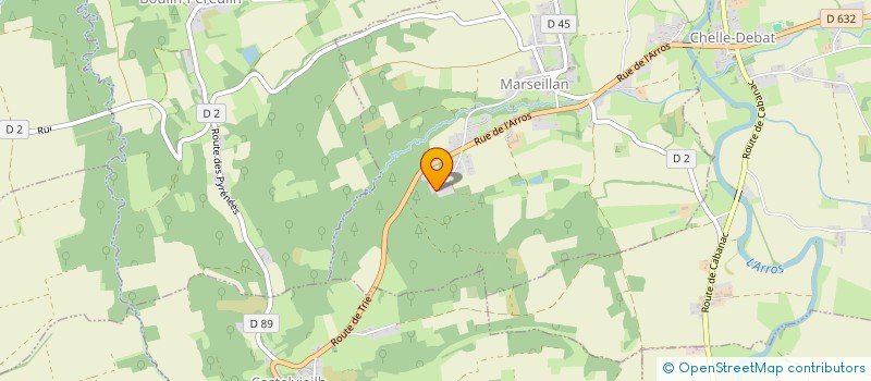 localisation de l'entreprise SCI BAPSOU  MARSEILLAN