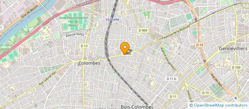 localisation de l'entreprise SCI BAPST à COLOMBES