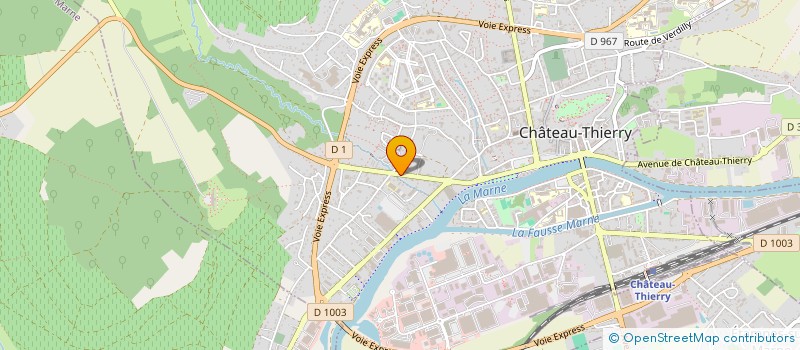 localisation de l'entreprise SCI BAPTELI à CHATEAU-THIERRY