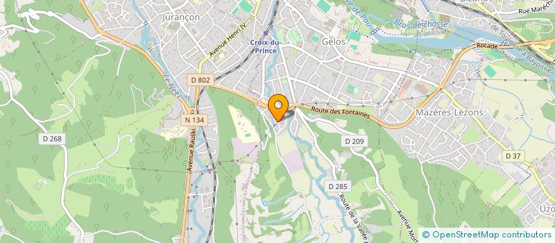 localisation de l'entreprise SCI BAPTISTE  GELOS