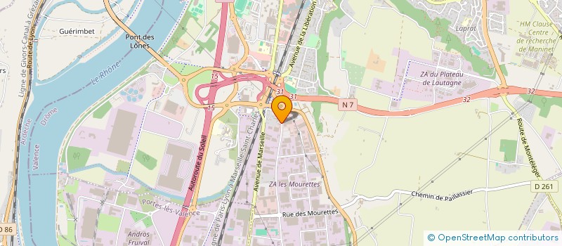 localisation de l'entreprise SCI BAPTISTE à VALENCE