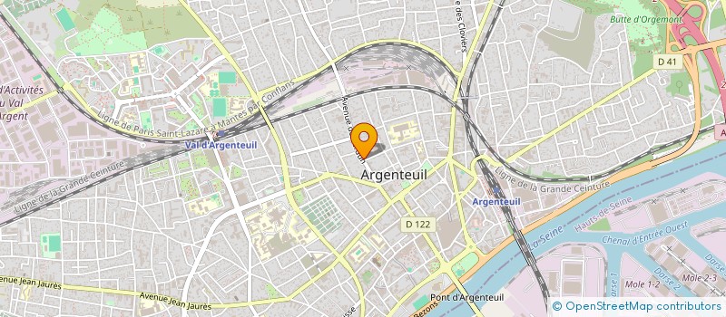 localisation de l'entreprise SCI BAPTISTET  ARGENTEUIL