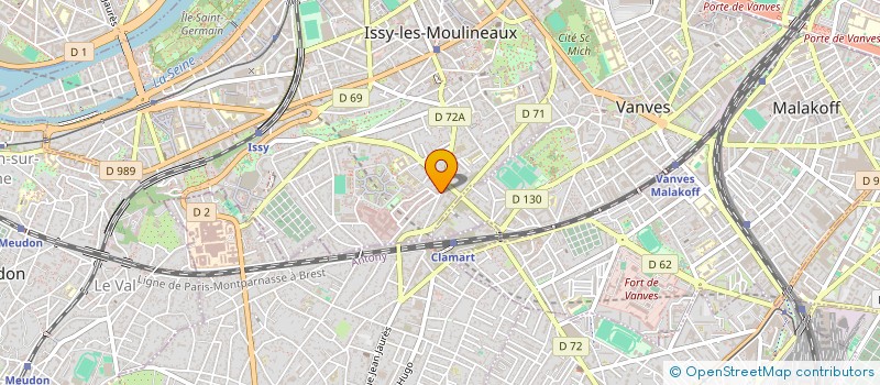 localisation de l'entreprise SCI BAPY à ISSY-LES-MOULINEAUX