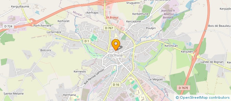 localisation de l'entreprise SCI BAPYAYA  LOCMINE