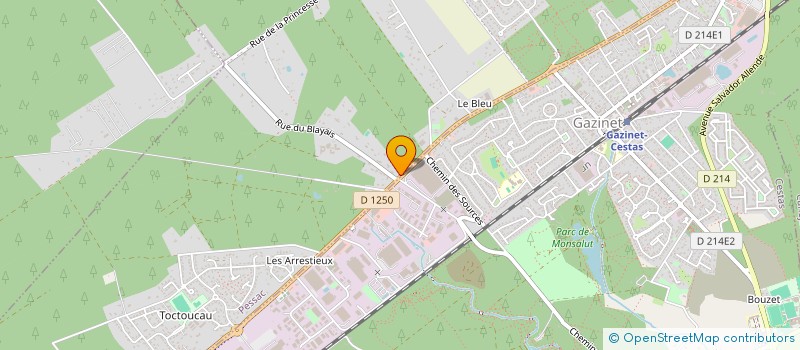 localisation de l'entreprise SCI BAQUERA  PESSAC