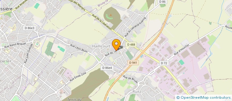 localisation de l'entreprise SCI BAQUEVILLE  HAILLICOURT