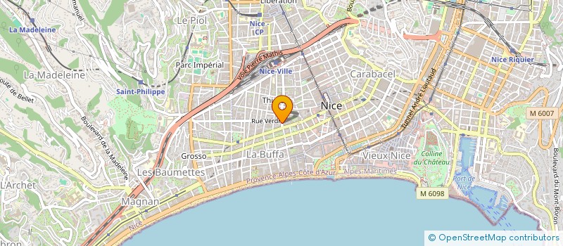 localisation de l'entreprise SCI BAQUIS à NICE