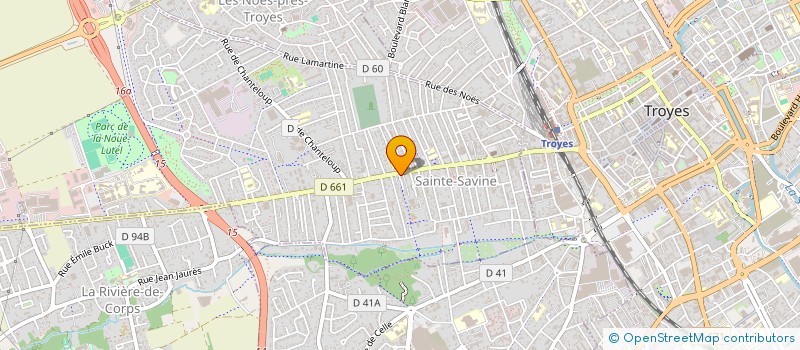 localisation de l'entreprise SCI BAR  SAINTE SAVINE