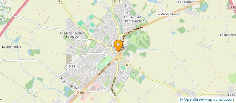 localisation de l'entreprise SCI BAR DE LA POSTE  ESSARTS-EN-BOCAGE