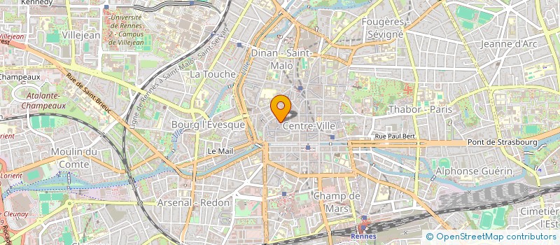 localisation de l'entreprise SCI BAR SAINT SAUVEUR  RENNES