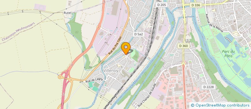 localisation de l'entreprise SCI BARA 2A  VILLENOY