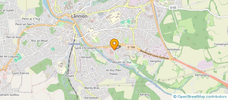 localisation de l'entreprise SCI BARA  LANNION