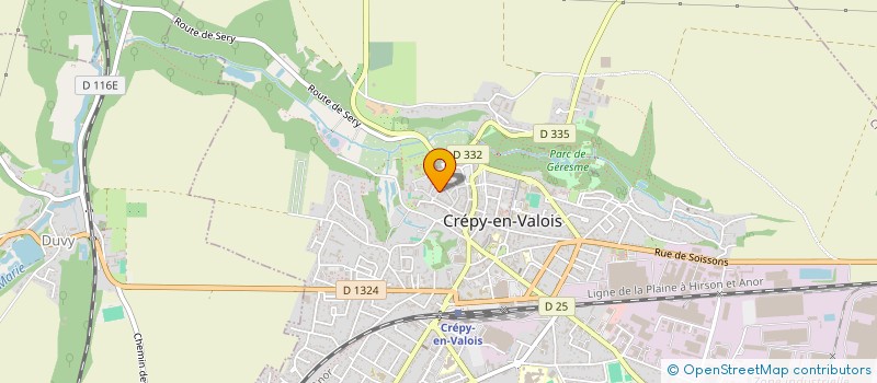 localisation de l'entreprise SCI BARA-BOIS SAINT DENIS  CREPY-EN-VALOIS