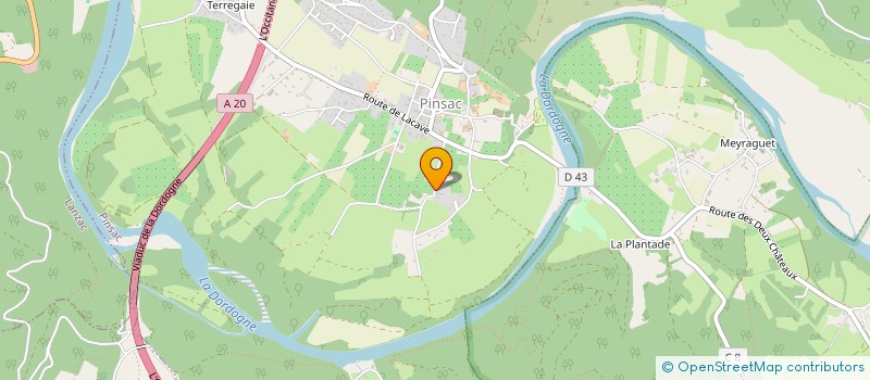 localisation de l'entreprise SCI BARA BRUNEAU  PINSAC