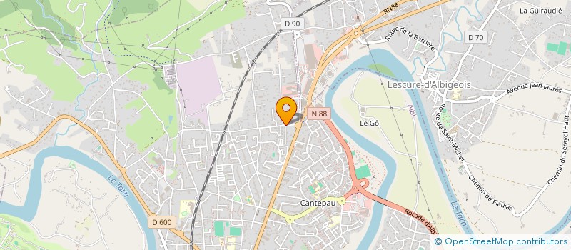 localisation de l'entreprise SCI BARABAS à ALBI