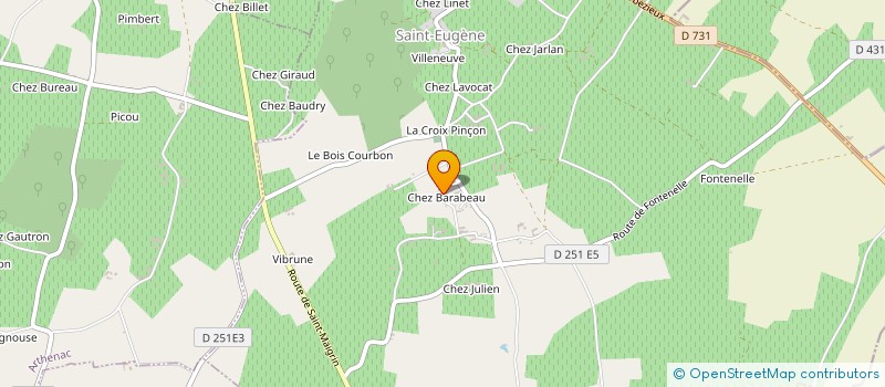 localisation de l'entreprise SCI BARABEAU  JARNAC-CHAMPAGNE