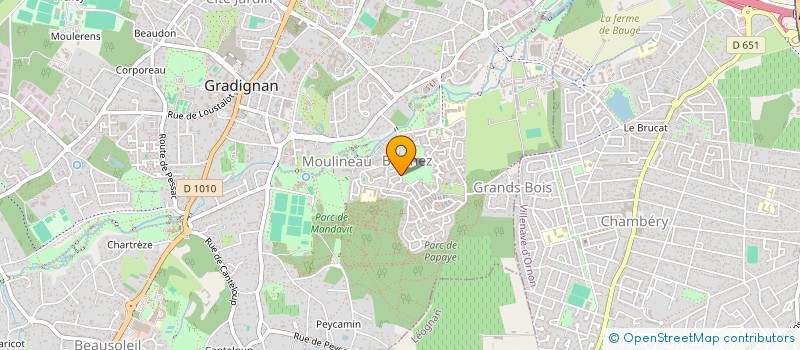 localisation de l'entreprise SCI BARACA  GRADIGNAN