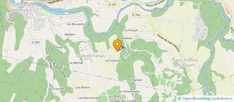 localisation de l'entreprise SCI BARACAND  LA MOTTE-FANJAS