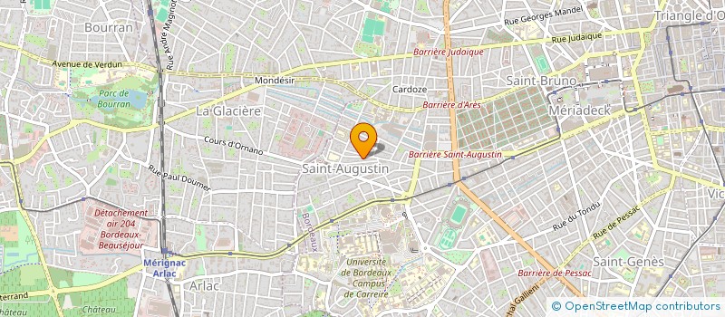 localisation de l'entreprise SCI BARACCALIN  BORDEAUX