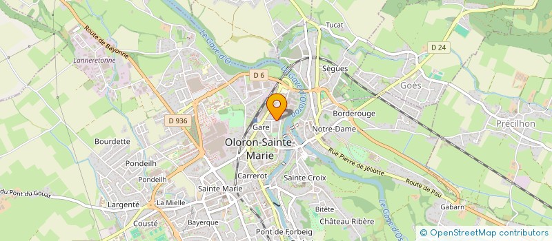 localisation de l'entreprise SCI BARADE  OLORON-SAINTE-MARIE