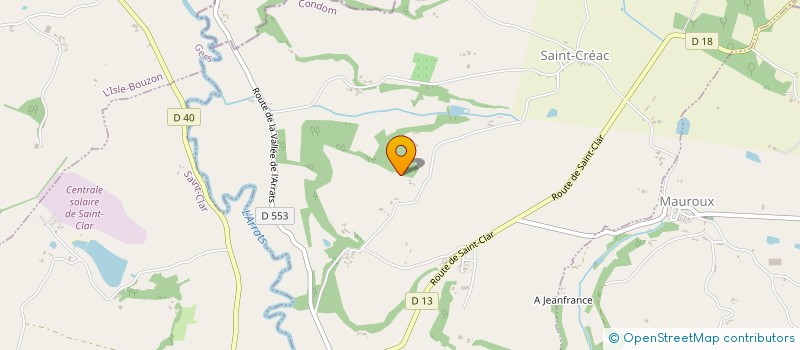 localisation de l'entreprise SCI BARAIGNE  L ISLE BOUZON