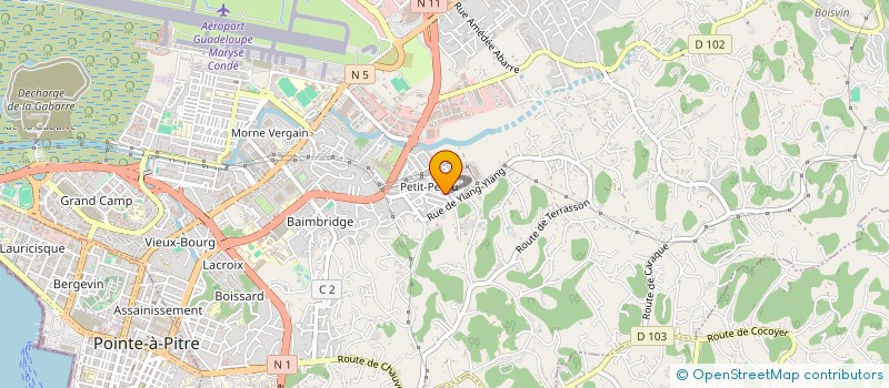 localisation de l'entreprise SCI BARAK  LES ABYMES