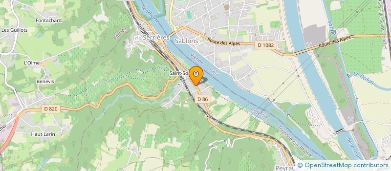 localisation de l'entreprise SCI BARALDE  SERRIERES