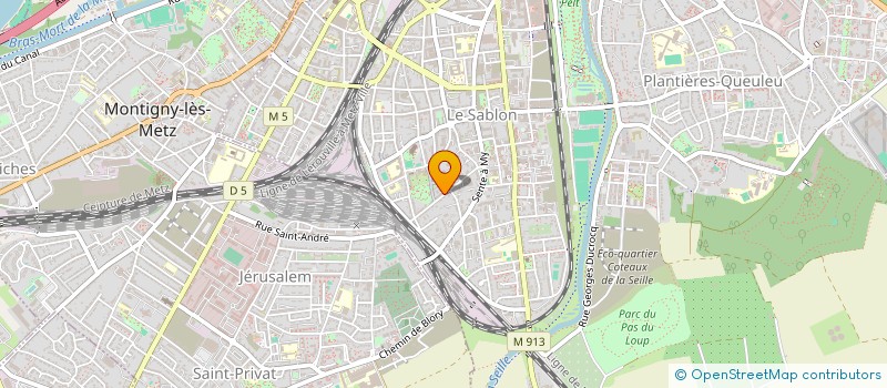 localisation de l'entreprise SCI BARAN  METZ