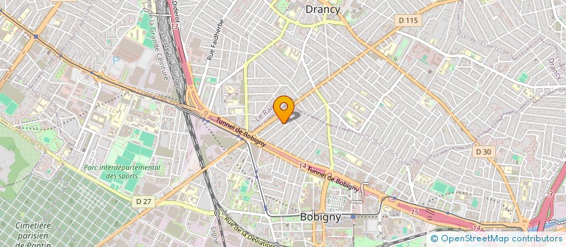 localisation de l'entreprise SCI BARAN  BOBIGNY