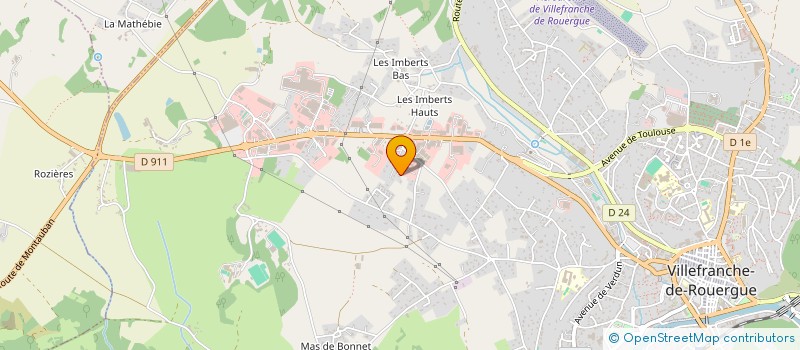 localisation de l'entreprise SCI BARAND  VILLEFRANCHE-DE-ROUERGUE