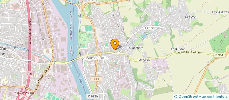 localisation de l'entreprise SCI BARAQUE A à JASSANS-RIOTTIER