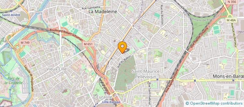 localisation de l'entreprise SCI BARAQUE ALBERT à LA MADELEINE