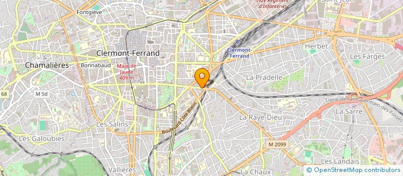 localisation de l'entreprise SCI BARAT  CLERMONT-FERRAND