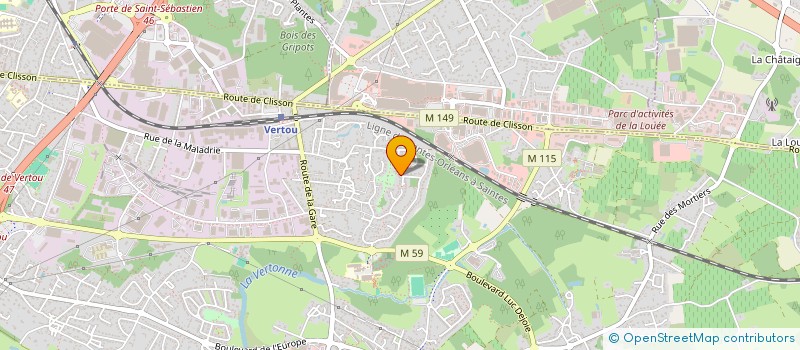 localisation de l'entreprise SCI BARAT  VERTOU