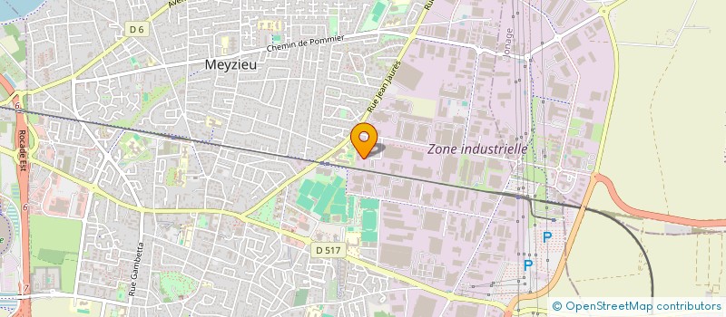 localisation de l'entreprise SCI BARAT  MEYZIEU