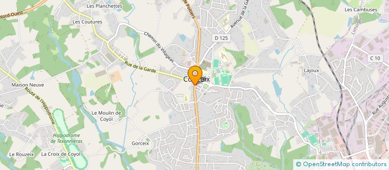 localisation de l'entreprise SCI BARATAUD à COUZEIX
