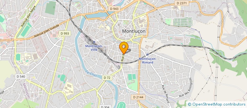 localisation de l'entreprise SCI BARATHON-GRANDS PRES à MONTLUCON